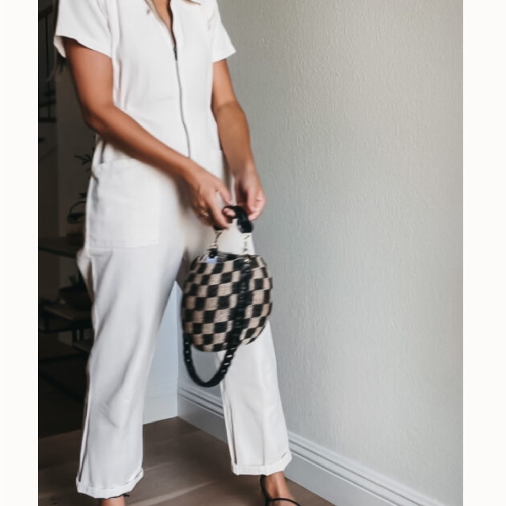 Clare V. Pot De Miel checkered bag NEW - Picture 14 of 15